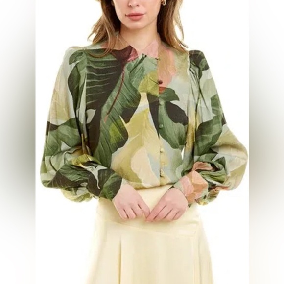 Ted Baker Tops - Ted Baker Emilee Leaf Print Top